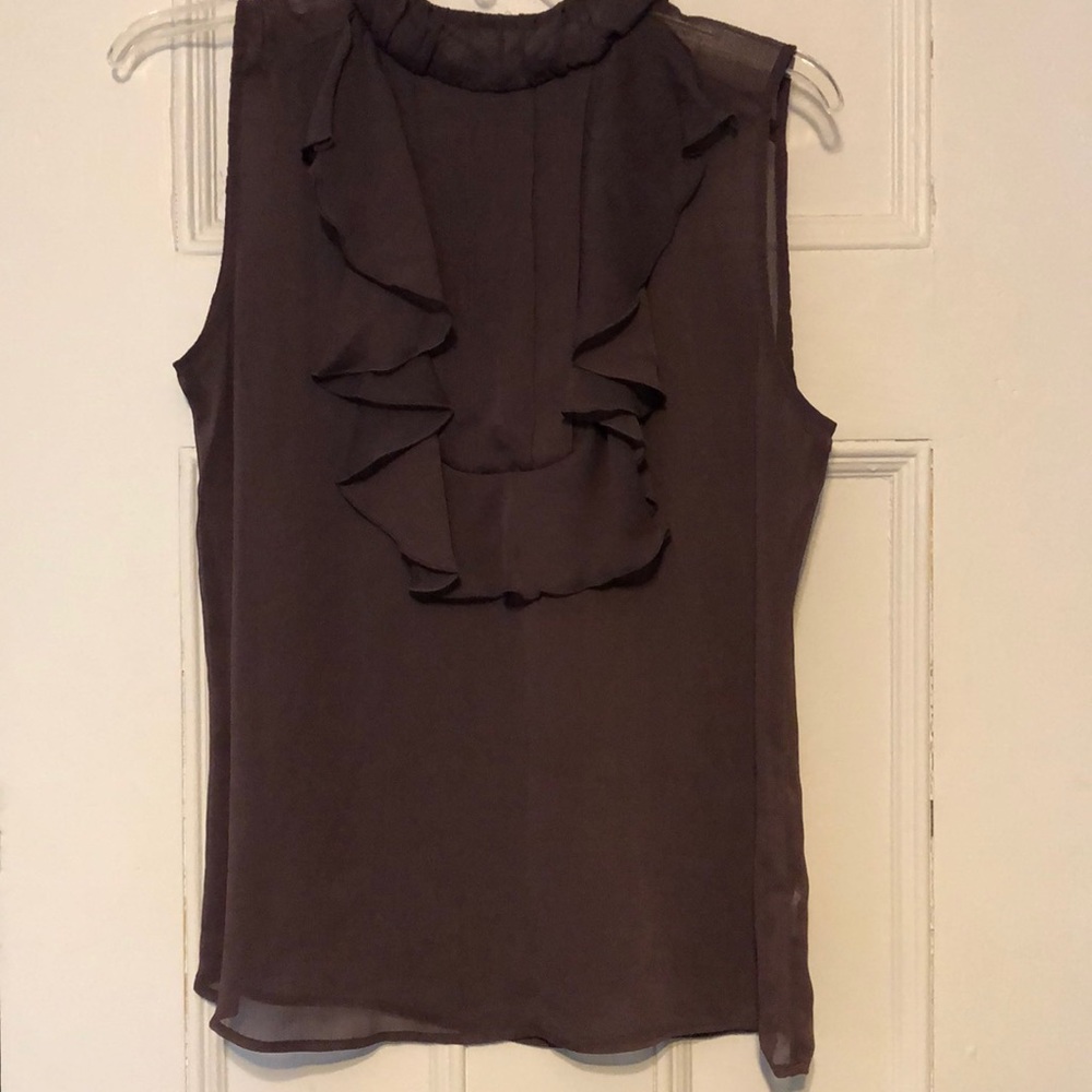 Plum Ruffle Top